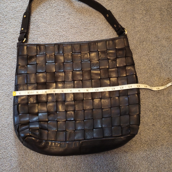 Leather Woven Shoulder Bag - Picture 7 of 12